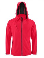 MEN'S DETACHABLE Kapucnis felső SOFTSHELL JACKET Red